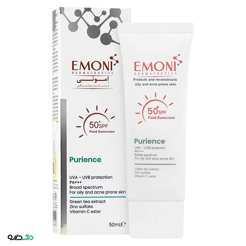 فلوئید ضد آفتاب پوست چرب پیورینس امونی SPF50